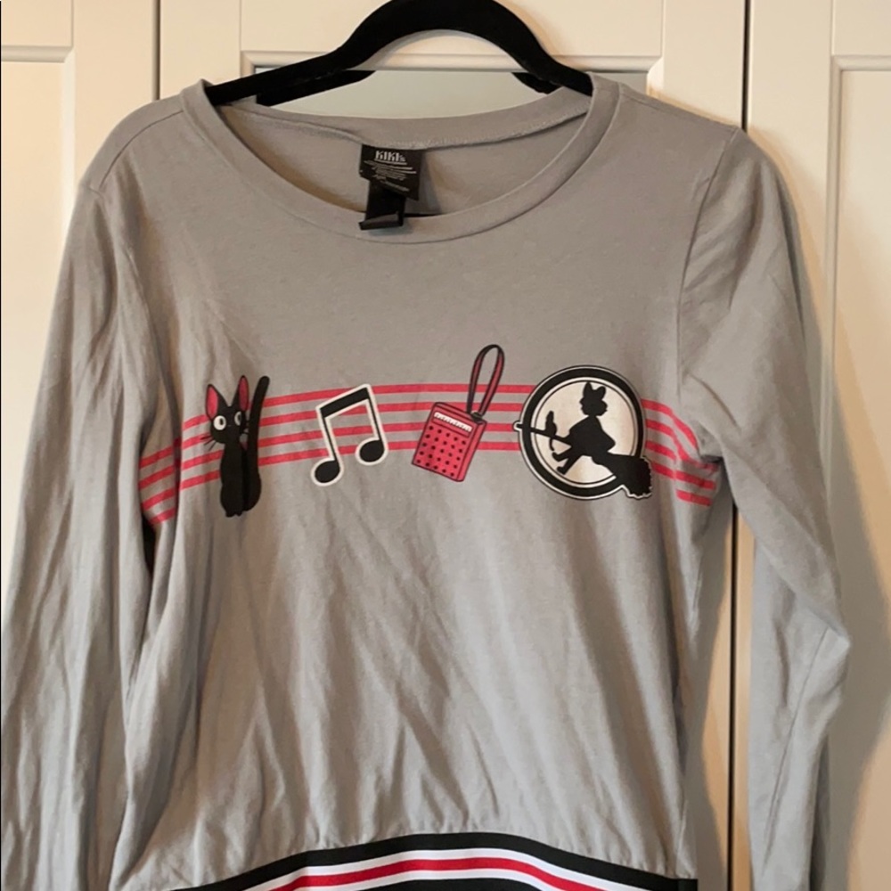 Kiki Delivery Service cropped long sleeve top